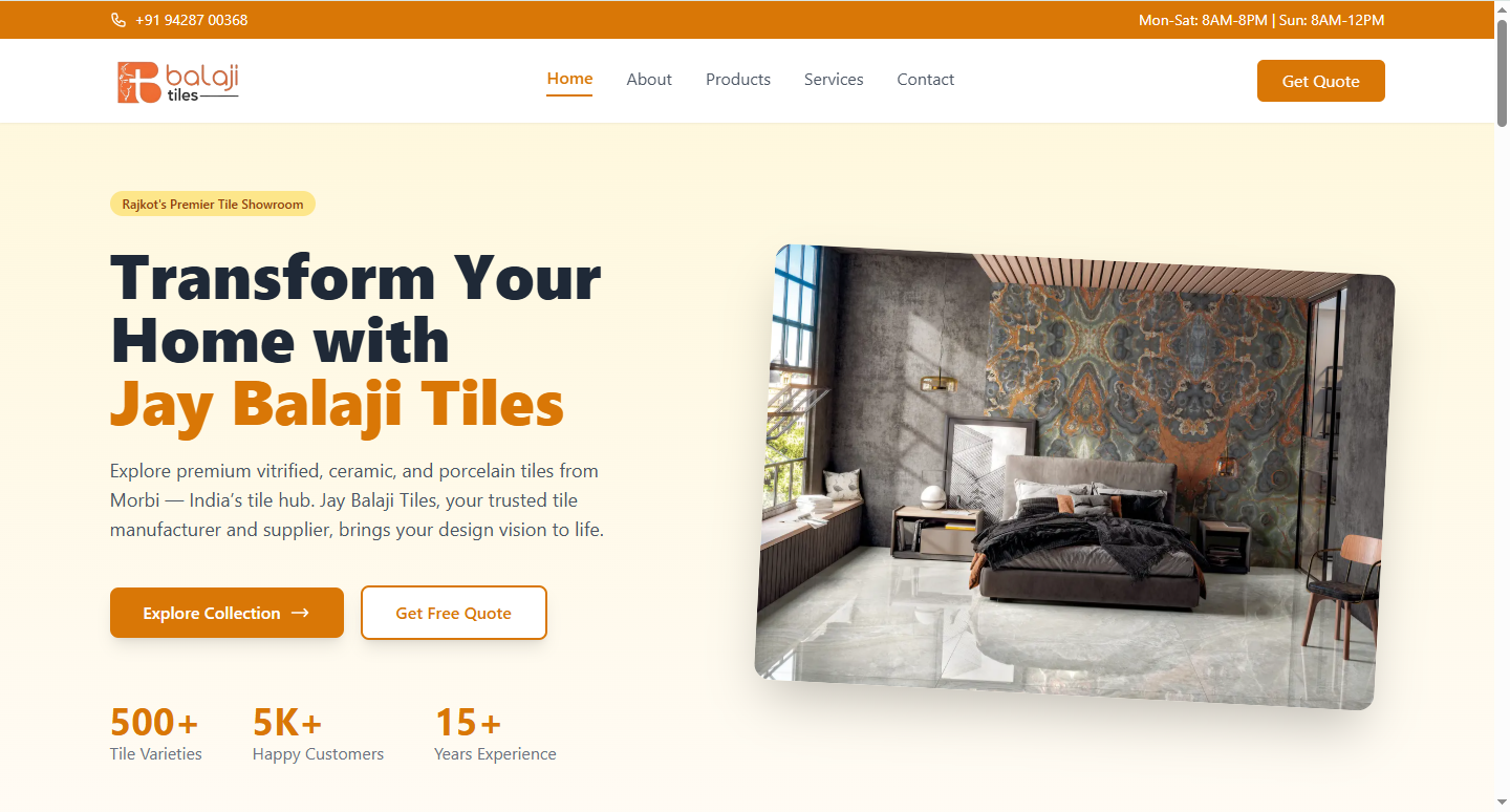 Jay Balaji Tiles showroom catalog