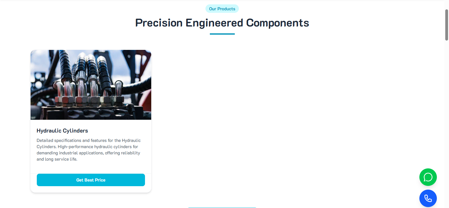 SKI Hydraulics industrial manufacturing components